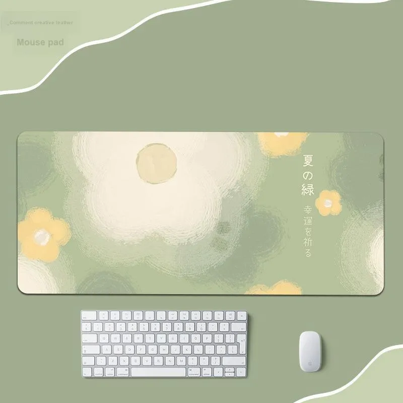 LOVINGCOOL Leather Strawberry And Hamster Extra Large Girl Office Desk Pad For Computer Fabric Keyboard Mat Mouse Pads-5