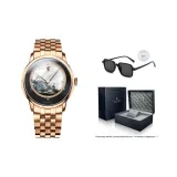 Rose Gold Black Steel Band