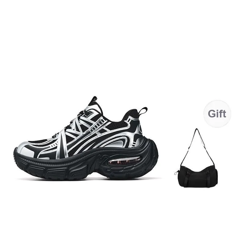 FAIRWHALE MaxFun Series Slip Resistant Lightweight Height Increasing Low Top Chunky Sneakers Unisex-18