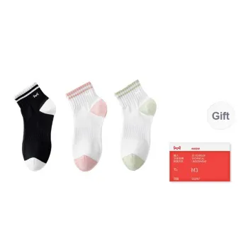 MIIOW Trend Party Series Mid Calf Socks Women's Shopping Bag 3 Pack