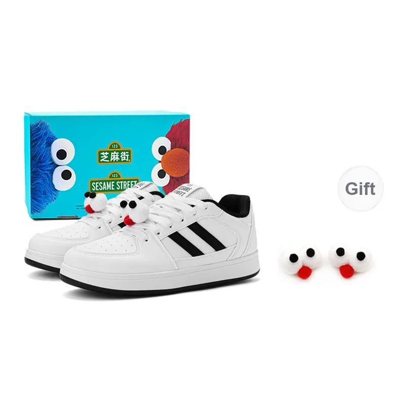 SESAME STREET Coverage Warm Slip-Resistant Cushioning Low-Top Skateboard Shoes Unisex-33