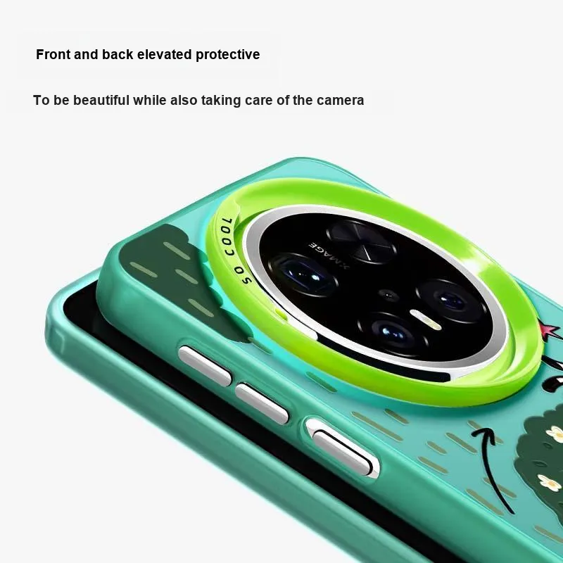 Marsfield TPU Material Acrylic Soft Edged Magnetic Case Phone Cases Compatibility With Huawei Mate Cute Style-5