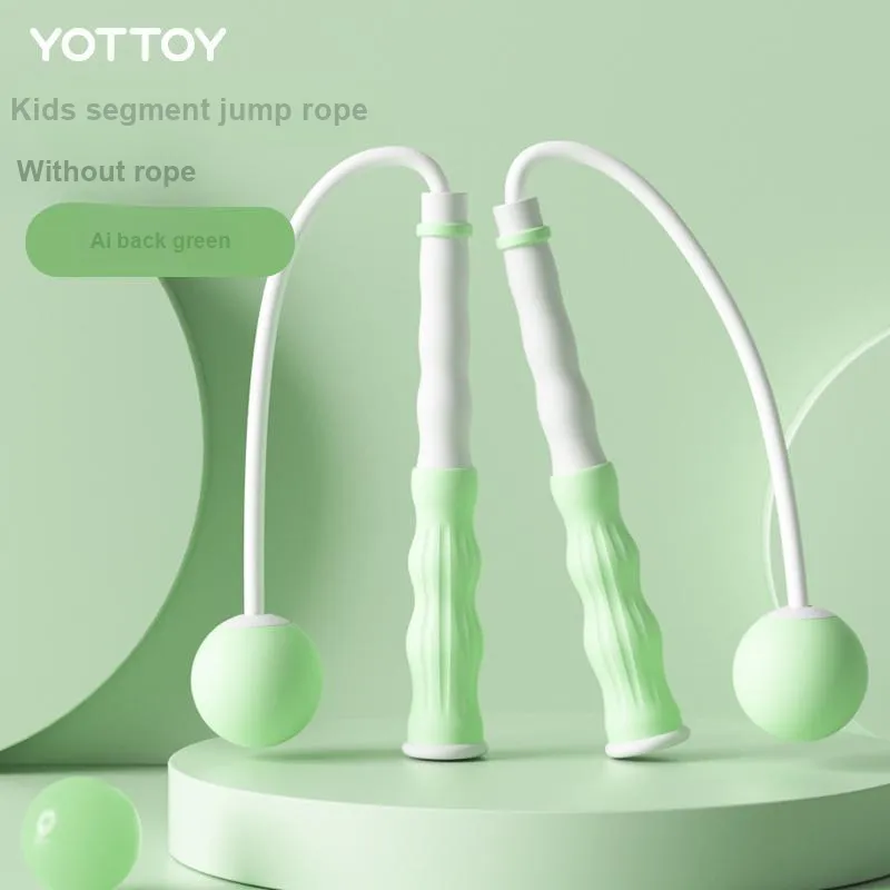 YOTTOY Casual Entertainment Non Countable Jump Ropes Kids PVC Rope ABS Silicone Controller 3m Mugwort Back Green-1