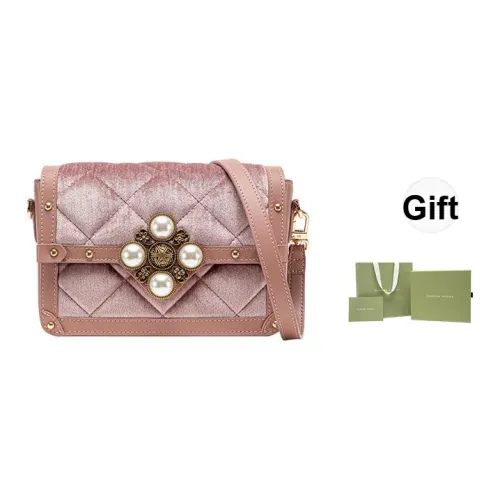 VANESSA HOGAN Ткань Box Сумка Плечевая Сумка Квадратная Сумка Сумка через плечо Маленькая Женская Розовая