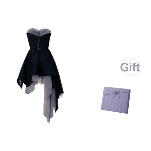 DITB Черные Женские Платья без Рукавов