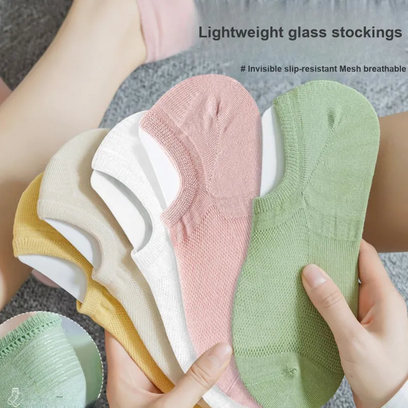 AUGUST No Show Socks Women's 5 Pack-1
