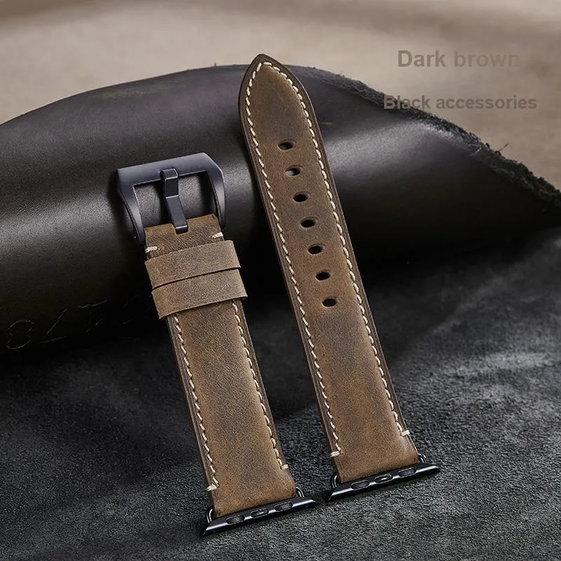IStrap Apple Compatibility Watch Band 120+80mm Cowhide Leather Material-29