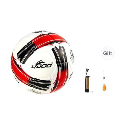 Ledo Size 5 Soccer PU Machine Stitched Soccer Ball Unisex White
