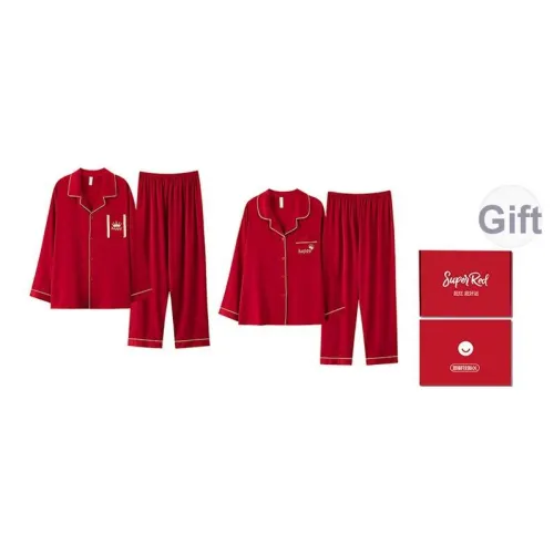 Qin Jing Красный Унисекс Пижамные комплекты