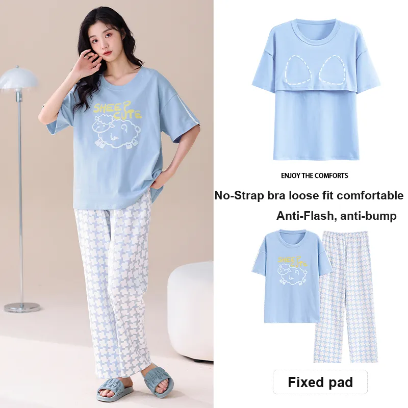 MADALLO Pajama Set Women's Lake Blue-1