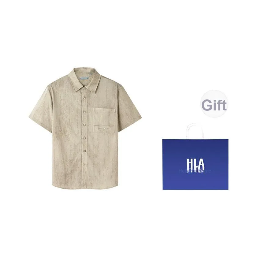 HLA The mountain is not in the high series Рубашка Мужская