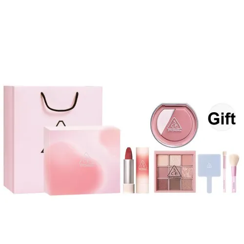 3CE Nine Квадрат Сетка Хайлайтер Палетка с Embrace Makeup Sets Легко Смешивается Долговременный