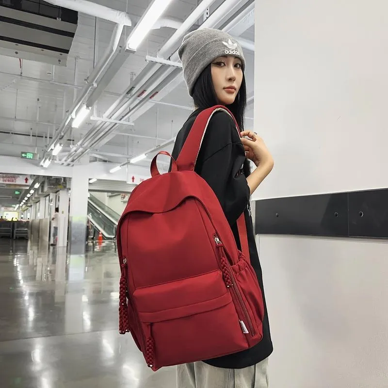 Alcohol Dragon Nylon Backpack Regular Unisex Multicolor-23