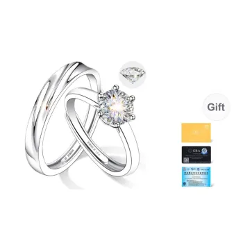 EAST BEAUTY S999 Silver Sterling Silver Couple Ring Unisex