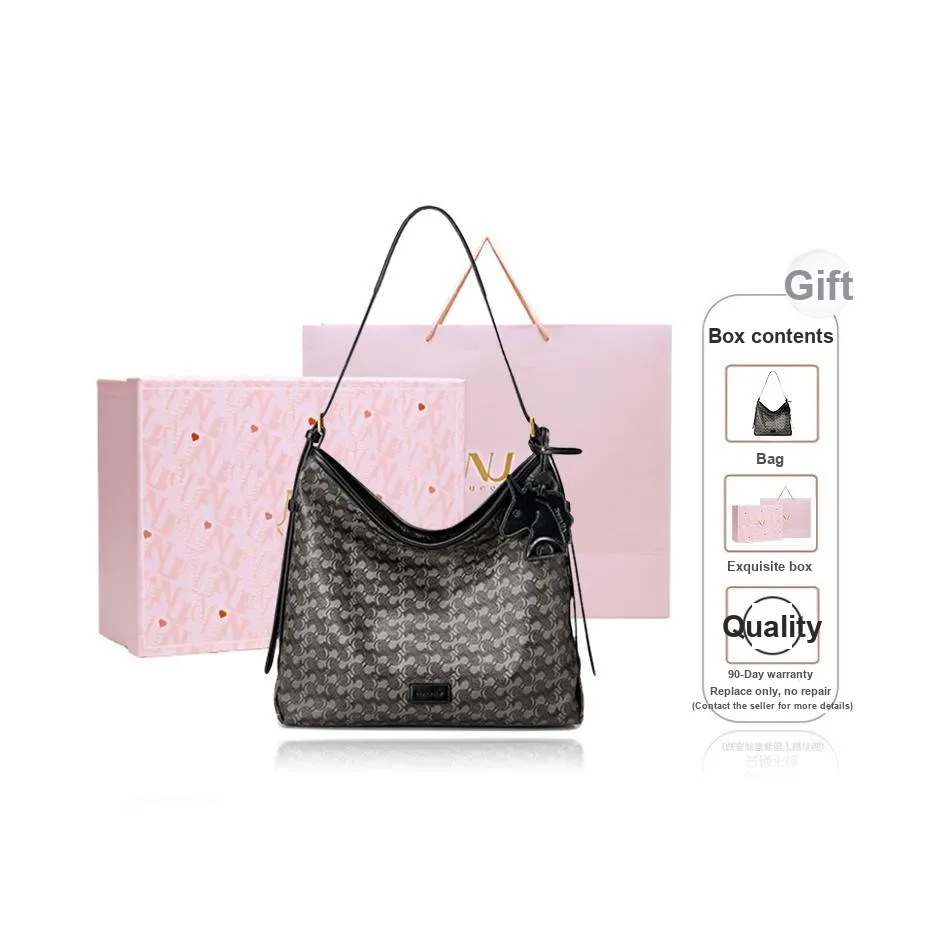 NUCELLE PVC One Shoulder Crossbody Bucket Bag Shoulder Bag Women's Multicolor