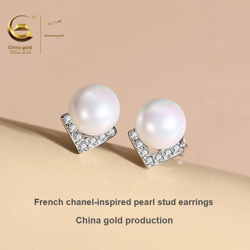 ZSY S925 Pair Of Stud Earrings Women's Box, Girlfriend-1