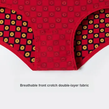 Shuya Underpants Women's 3 Pack Red