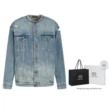 Chester Charles Denim Jacket Men's Blue