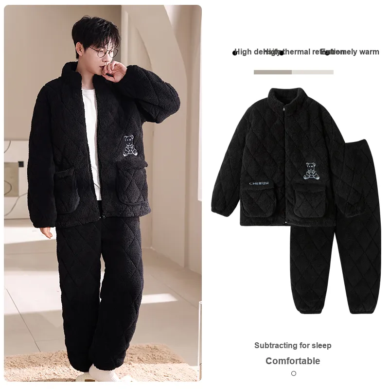 MADALLO Pajama Set Unisex Black-1