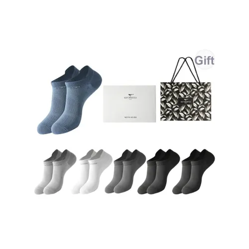 SEPTWOLVES Низкие носки Мужские 6 пар Подарочный набор в коробке + Сумка для покупок