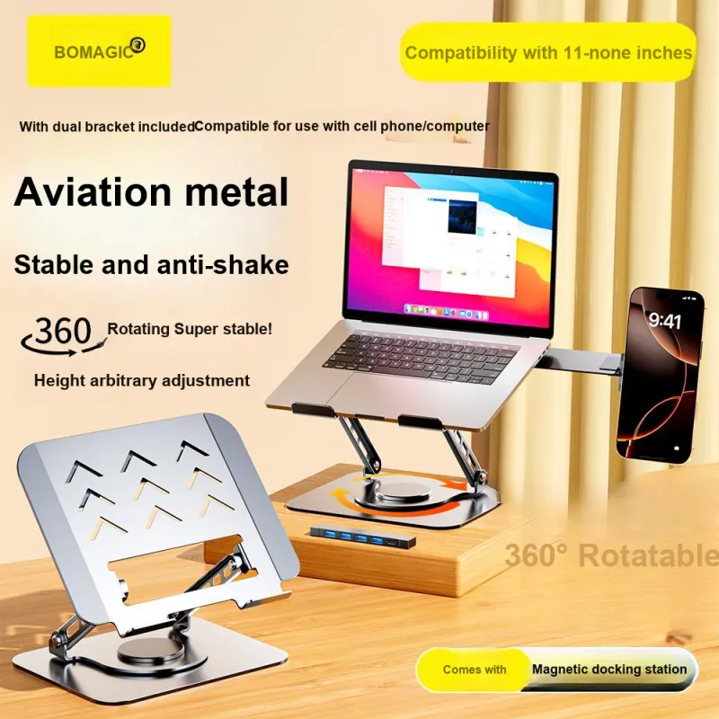 Magic Multiplier Tablet Stands Rotatable Metal Multifunction Magnetic Docking Station-1