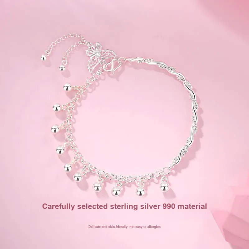 7℃ Sterling Silver Bangles Unisex-4