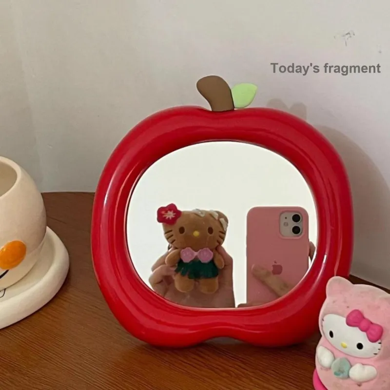 MITIANTU Cute Portable Vanity Table With Stool Mirror-2