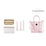 White (Multi-Compartment) DuPont Paper Liner+Pink Abrasion-Resistant Buckle[Includes Protective Ring]