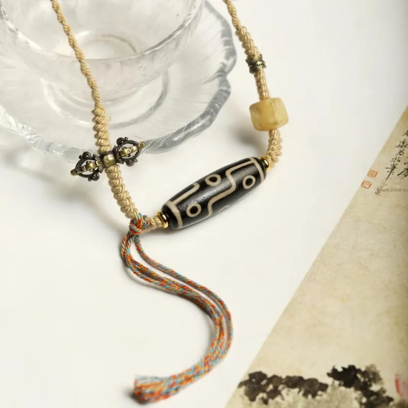 Artisan Lock Heart Jade Agate Jade Necklaces Unisex Agate-4