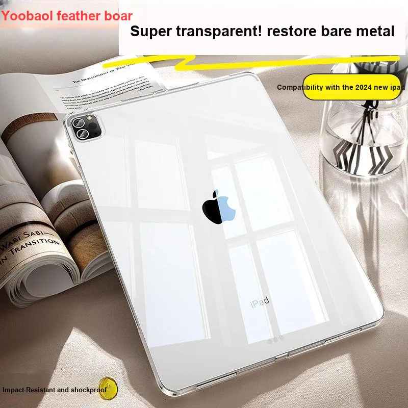 Yoobao Compatibility  IPad, IPad Pro, IPad Mini 6, IPad Air 5, IPad Air 6, Transparent Tablet Protective Cases-1