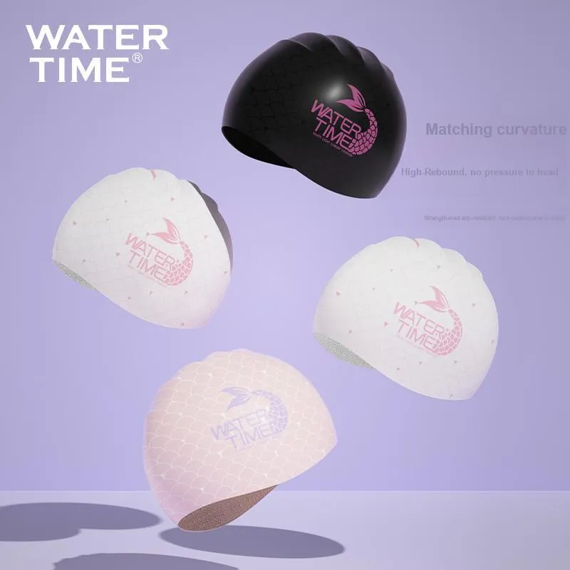 Watertime Swimming Caps Silicone Unisex-4