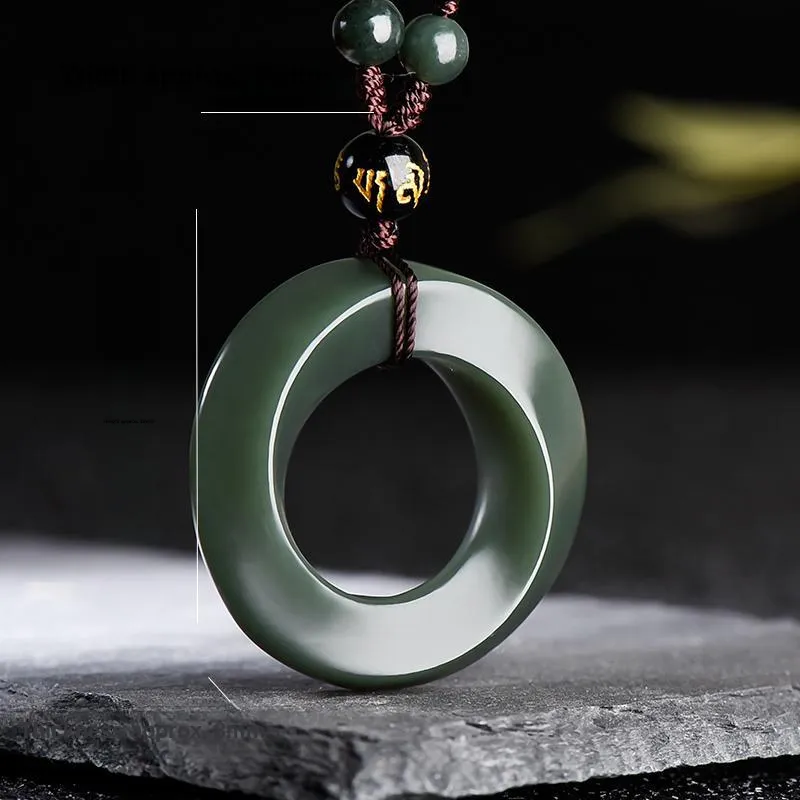 KUNYUYAO Hetian Jade Pendants Green Jade Unisex-2