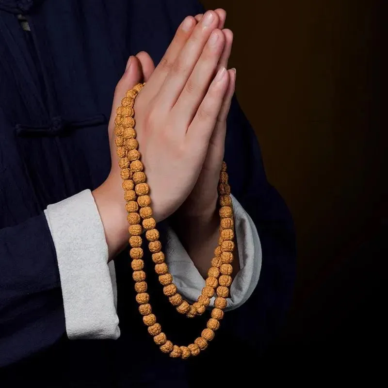 JIUHUASHAN King Kong Bodhi Seeds Bead Chain Unisex-1