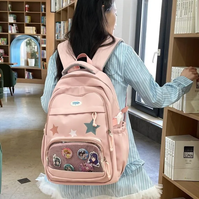 BUBM Composite Cloth Backpack Unisex Multicolor-21