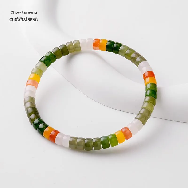 CHOW TAI SENG Bracelets Green Jade Unisex-2