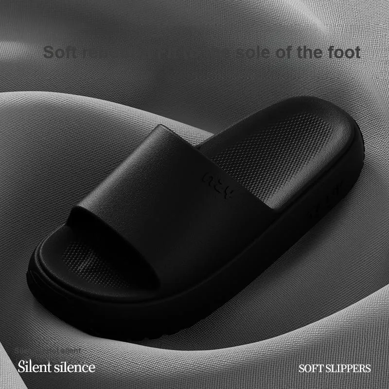 Warm Edge Platform Slippers Summer Home Indoor Minimalist Style Slippers For Students And Dormitory Use-6