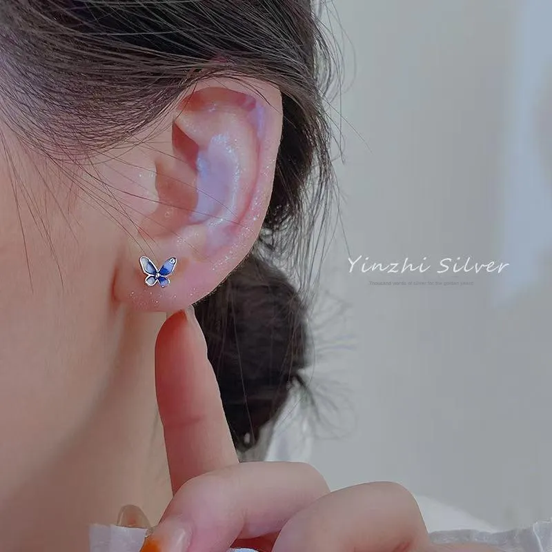 A CONG Studio S999 Fine Silver Stud Earrings Women's-1