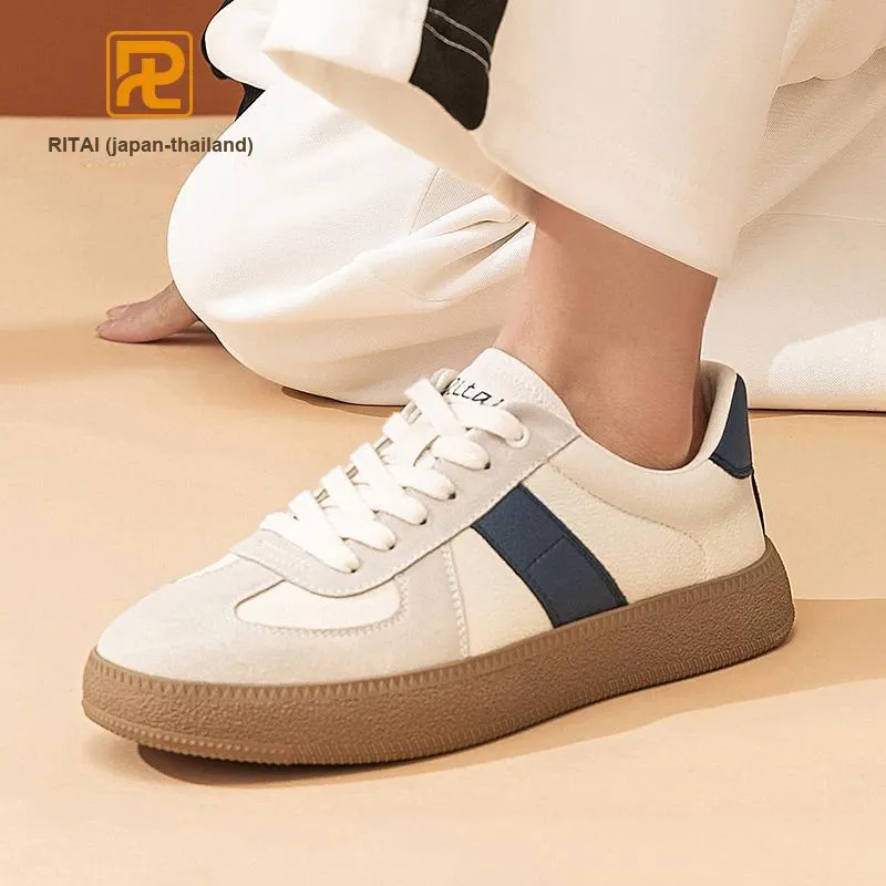 Ritai Anti Slip Wear Resistant Low Top Skateboard Shoes Men's-4