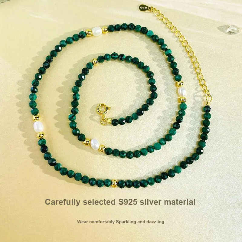 Love Natural Chalcedony Necklaces Women's-4