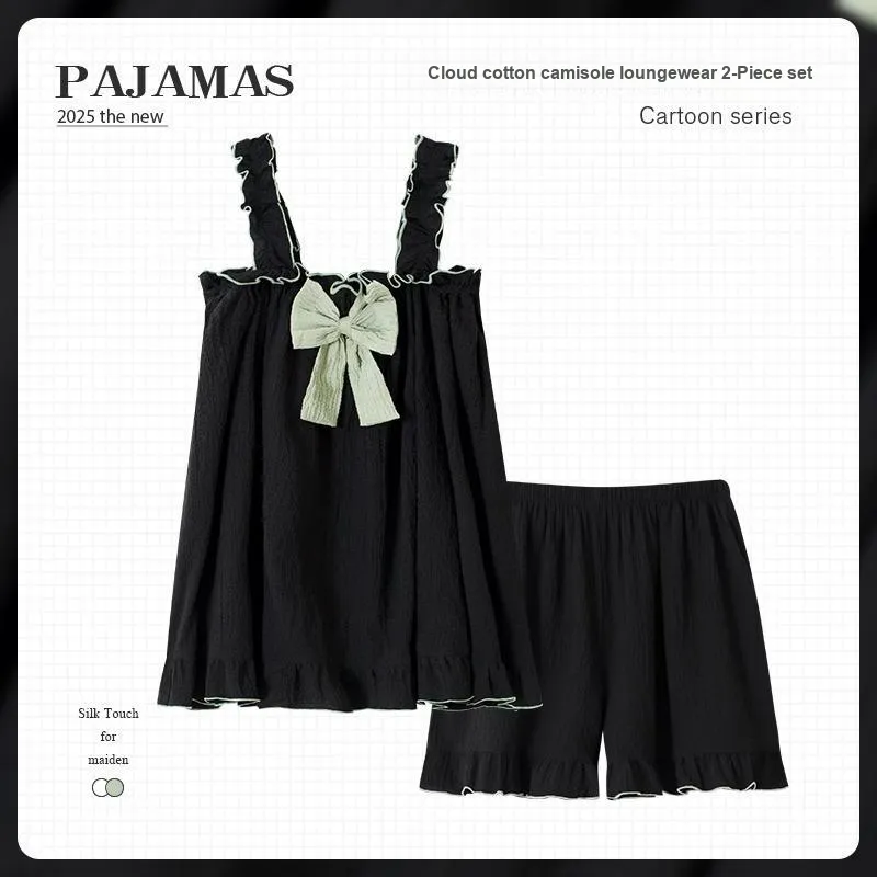 O'MESIK Pajama Set Women's Black-1