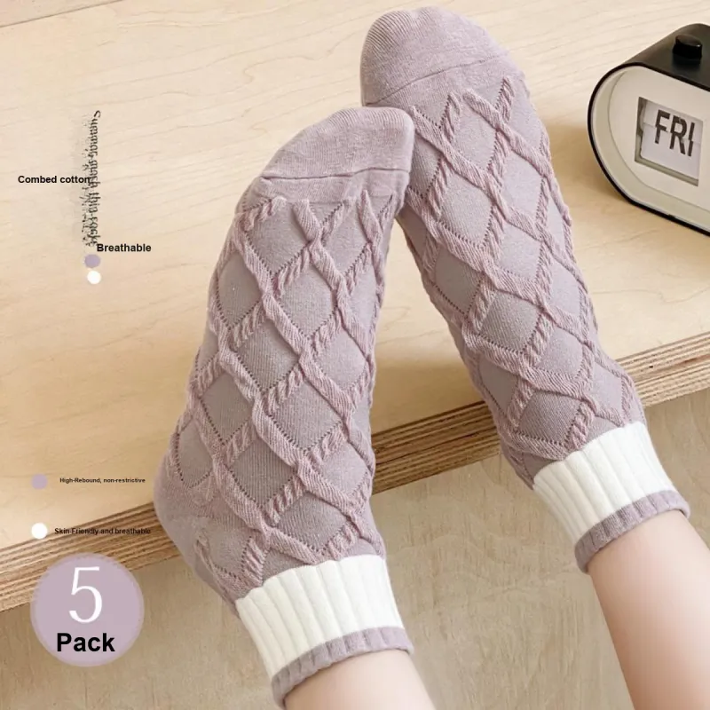 AUGUST Ankle Socks Women's 5 Pack-3