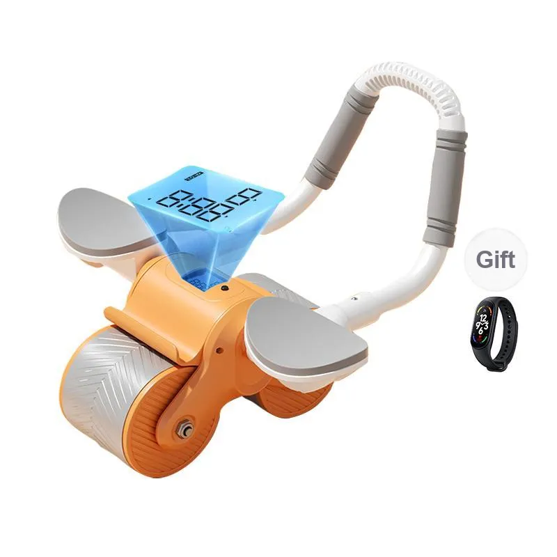 SMVP Abdominal Roller Fitness Equipment Automatic Rebound Tummy Tucking Magic Household Ab Roller-1