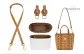 DuPont Paper Liner *Anti-Wear* Crossbody Thin Shoulder Strap Three-Piece Set Brown