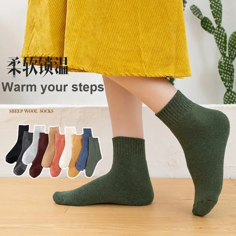 AOKANG Mid Calf Socks Women's 5 Pack-21