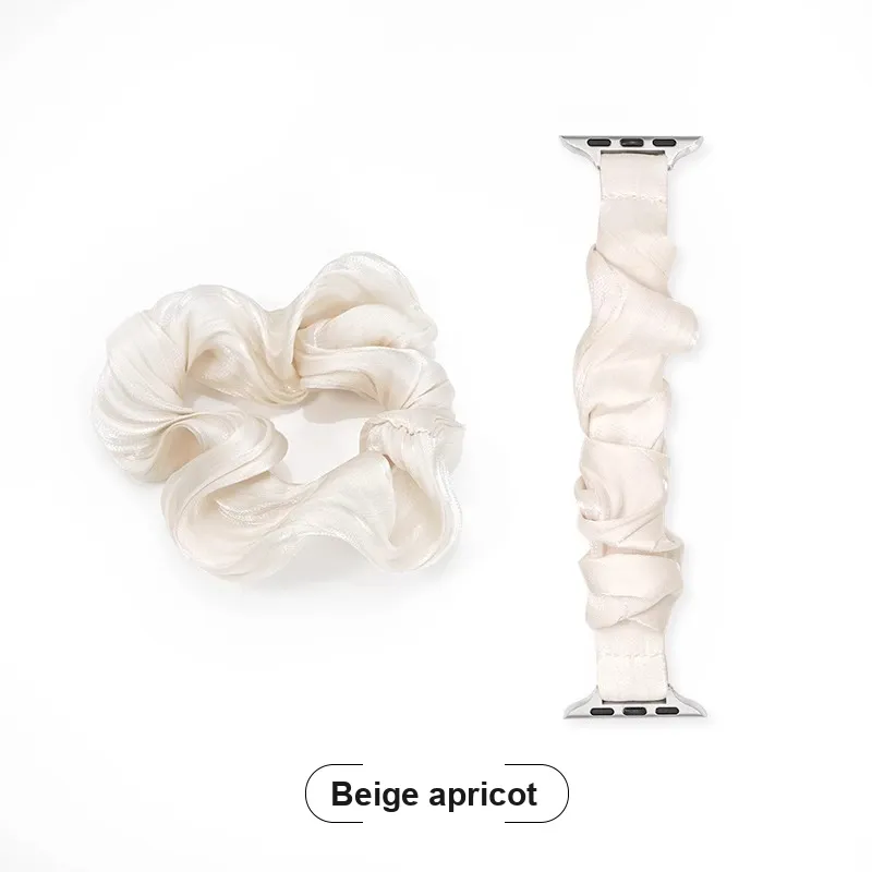 KVZUVUU Apple Compatibility Watch Band Spun Silk Material-1