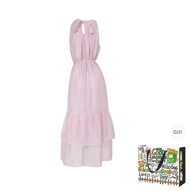 HAPG Sleeveless Dress Women's Purple Pink-1