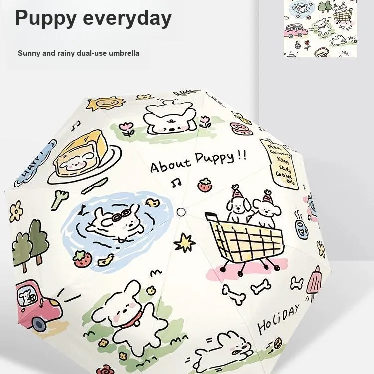 FY Puppy Everyday Cute Sun Umbrella, Umbrella-1