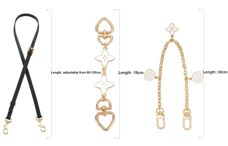 Lan Bao Fan Metal Alloy Bag Accessory Women's Gold-26