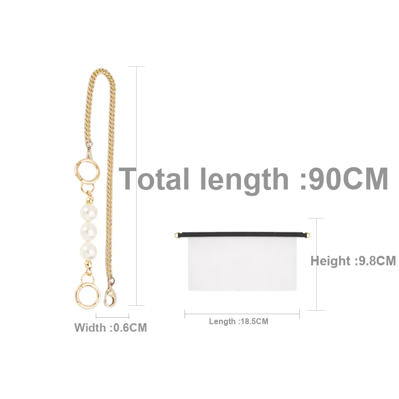 Metal Accessories, Crossbody Bag, Shoulder Strap Bag, Strap Bag, Accessory Women's White-7