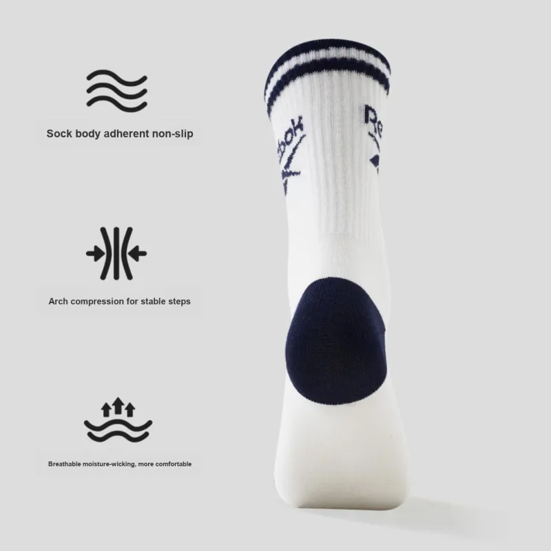 Reebok Mid Calf Socks Unisex 5 Pack Mixed Color-2